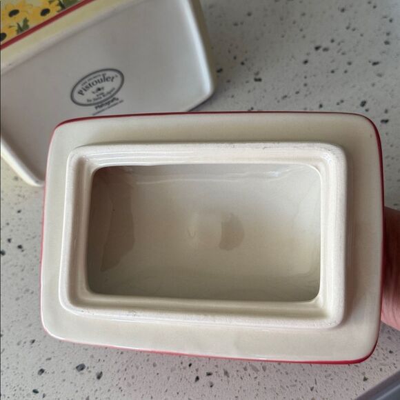 Pfaltzgraff Pistoulet Collection Ceramic Kitchen Keeper Bread box/Recipe Holder - Picture 10 of 12
